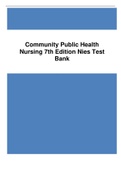 Community Public Health  Nursing