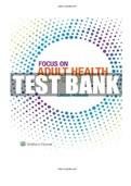 Focus on Adult Health: Medical-Surgical Nursing 2nd Edition by Linda Honan Test bank ISBN-13: 9781496349286 |COMPLETE TEST BANK |Guide A+.
