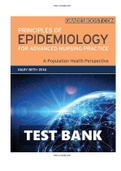 TEST BANK PRINCIPLES OF EPIDEMIOLOGY FOR ADVANCED NURSING PRACTICE 1ST ZENI | ALL CHAPTER ( 1- 11)| ISBN-13: 9781284154948 |COMPLETE TEST BANK | Guide A+.  
