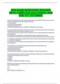 Package deal FOR  NHA EXAM QUESTIONS 2024&sol;2025 &lpar;WITH COMPLETE SOLUTIONS&rpar;- NAB DUE 10TH OCTOBER&period;