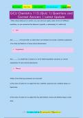GCU Chemistry 113 &lpar;Quiz 1&rpar; Questions and  Correct Answers &vert; Latest Update