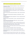 EMT Practice Test Questions AND Answers 2022