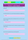 HCM Fundamentals Questions and Correct  Answers &vert; Latest Update