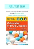 Calculation of Drug Dosages 10th Edition Ogden Test Bank