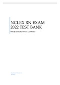NCLEX RN EXAM 2022 TEST BANK | 900 QUESTIONS AND ANSWERS