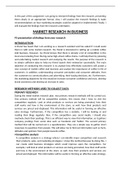 BTEC Business Level 3 Unit 22: Market Research P5/M3/D3