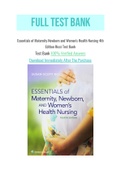 Essentials of Maternity Newborn and Women's Health Nursing 4th Edition Ricci Test Bank