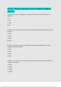 TN Cat 7 Review Questions And Complete Solutions 2024&sol;25