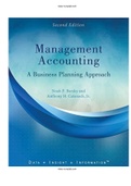 Management Accounting Business Planning Approach 2nd Edition Barsky Test Bank | Complete Guide A+|Instant download .