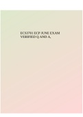 ECS3701 ECP JUNE EXAM VERIFIED Q AND A &vert; 2022 LATEST UPDATE &vert; QUESTIONS & ANSWERS FROM ACTUAL EXAM