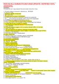 HESI A2 ALL SUBJECTS ENTRANCE EXAM  2021&sol;2022 UPDATE  VERIFIED 100&percnt; ANSWERS 