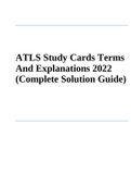 ATLS Study Cards Terms And Explanations 2022 &lpar;Complete Solution Guide&rpar;
