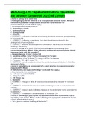 Med-Surg ATI Capstone Practice Questions And Answers &lpar;Answered 2022&rpar; All Correct