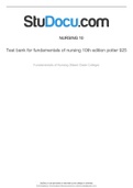 Test bank for fundamentals of nursing 10th edition potter 925