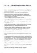 Rx 100 - Epic Willow Inpatient Basics questions and answers rated A&plus;2025&sol;2026