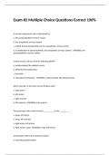 Exam &num;2 Multiple Choice Questions Correct 100&percnt;