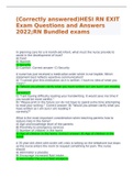 (Correctly answered)HESI RN EXIT Exam Questions and Answers 2022;RN Bundled exams