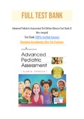 Advanced Pediatric Assessment 3rd Edition Chiocca Test Bank &lpar;2 files merged&rpar;