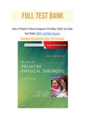 Atlas of Pediatric Physical Diagnosis 7th Edition Zitellii Test Bank