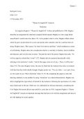 Essay 3 - Topic Selection: "Theme for English B" Analysis