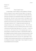 Essay 3 - Rough Draft: "Theme for English B" Analysis