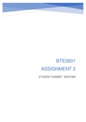 Assignment 2 of BTE2601
