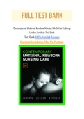 Contemporary Maternal-Newborn Nursing 9th Edition Ladewig London Davidson Test Bank