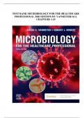 TEST BANK MICROBIOLOGY FOR THE HEALTHCARE PROFESSIONAL 3RD EDITION BY VANMETER&sol;ALL CHAPTERS 1-25