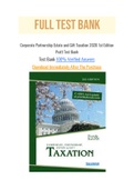 Corporate Partnership Estate and Gift Taxation 2020 1st Edition Pratt Test Bank
