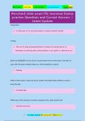 Maryland state exam life insurance license  practice Questions and Correct Answers &vert;  Latest Update