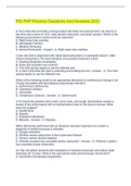 PSI FNP Practice Questions And Answers 2022