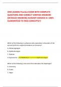 CMA &lpar;AAMA&rpar; Practice EXAM WITH COMPLETE QUESTIONS AND CORRECT VERIFIED ANSWERS &lpar;DETAILED ANSWERS&rpar; ALREADY GRADED A&plus; 100&percnt; GUARANTEED TO PASS CONCEPTS&excl;&excl;