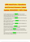 PACKAGE DEAL FOR DAVIES ADULT ECHO EXAMS&colon;&colon;&colon;&colon; QUESTIONS AND CORRECT ANSWERS &vert; LATEST UPDATE 2024&sol;2025
