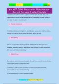 MN MFT ORAL Prep-terms Questions and  Correct Answers &vert; Latest Update