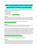 AAFP Family Medicine Board Q-Bank &lpar;533Q&rpar; with all Correct Answers and Explanation