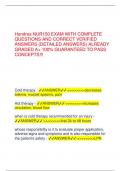 Hondros NUR150 EXAM WITH COMPLETE QUESTIONS AND CORRECT VERIFIED ANSWERS &lpar;DETAILED ANSWERS&rpar; ALREADY GRADED A&plus; 100&percnt; GUARANTEED TO PASS CONCEPTS&excl;&excl;&excl;