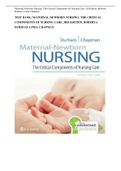 Maternal-Newborn Nursing The Critical Components of Nursing Care&comma; 3rd Edition&comma; Roberta Durham&comma; Linda