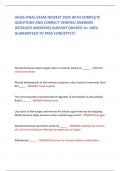 IAHSS FINAL EXAM NEWEST 2024 WITH COMPLETE  QUESTIONS AND CORRECT VERIFIED ANSWERS  &lpar;DETAILED ANSWERS&rpar; ALREADY GRADED A&plus; 100&percnt;  GUARANTEED TO PASS CONCEPTS&excl;&excl;&excl; 