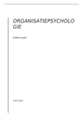 Samenvatting  Organisatie Psychologie