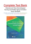 Ebersole and Hess Gerontological Nursing and Healthy Aging 3rd Edition Touhy Test Bank