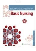 Textbook of Basic Nursing 12th Edition Rosdahl Test Bank ISBN-13: 9781975171339  |COMPLETE TEST BANK |Guide A+.