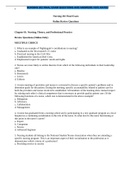 NURSING 202 FINAL EXAM QUESTIONS AND ANSWERS 100&percnt; RATED