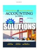 Financial and Managerial Accounting for MBAs 6th Edition Easton Solutions Manual|Guide A+