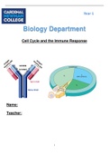 AQA AS/A Level Biology - Cell Cycle and the Immune Response (2020-21)