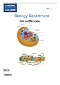 AQA AS/A Level Biology - Cells and Membranes (2020-21)