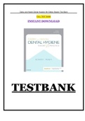 (Complete Guide)Test Bank For Darby and Walsh Dental Hygiene 5th Edition Bowen | latest| Complete| Rationales|