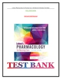 Test Bank For Lehnes Pharmacology for Nursing Care 11th Edition by Burchum | Rationales| latest|2022|