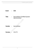 CSA : ServiceNow Certified System Administrator : Version V12.75 Actual Test Questions and Answers (IT Certification Guaranteed) A+ GUIDE