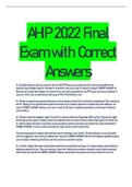 AHIP 2022 Final Exam with Correct Answers