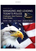 Managing and Leading Todays Police Challenges Best Practices Case Studies 4th Edition Peak Test Bank
